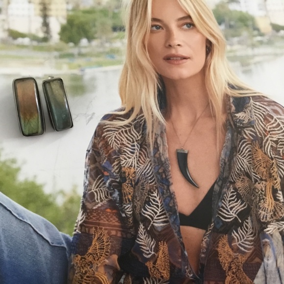 Mercury Orchid Artisan "Light in the Forest" Labradorite Earrings are NWOT!! - Picture 3 of 10